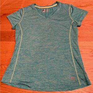 3 Reebok SZ MEDIUM Running Training Workout Tops: Pink, Turquoise, Gray